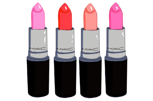 MAC lipsticks drawing