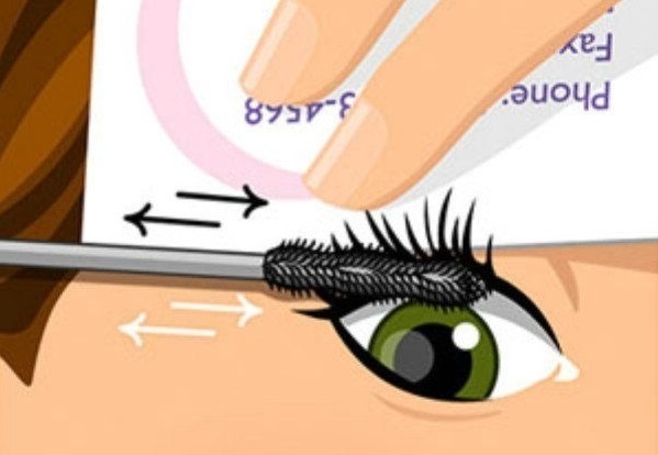 mascara business card trick