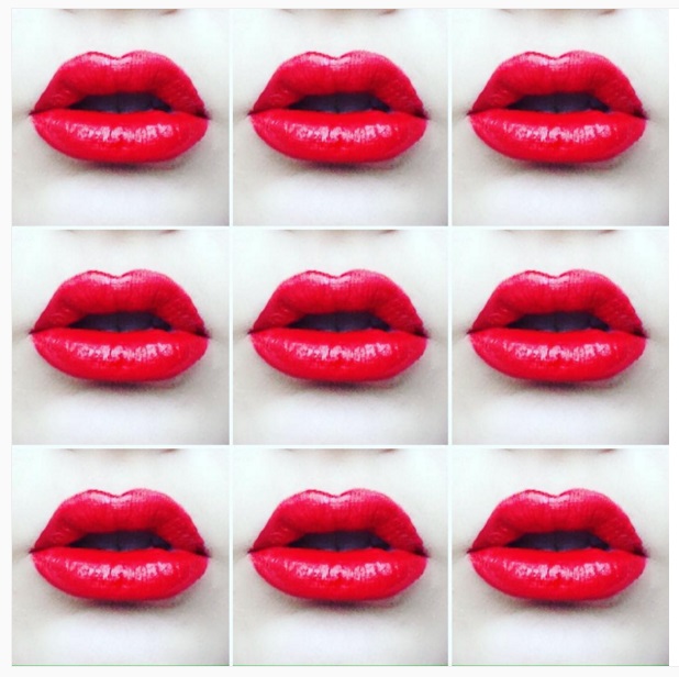 my lips wearing sephora cream lip stain in 01 always red