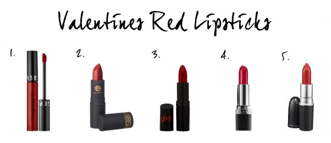 Valentine's Day Red lipsticks