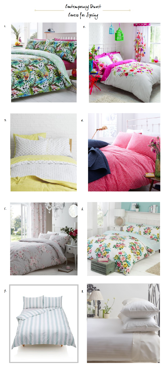 Contemporary Duvet Covers for a Spring Bedroom Refresh