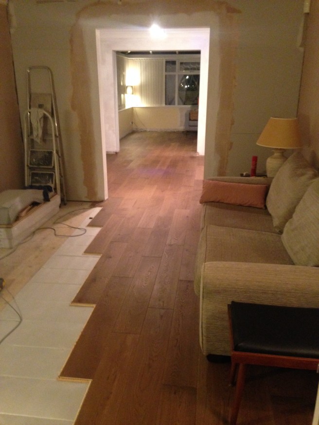 New flooring almost finished