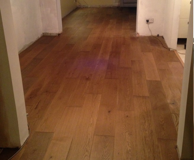 New flooring - Sotto Caramel Oak Real Wood Top Layer Flooring