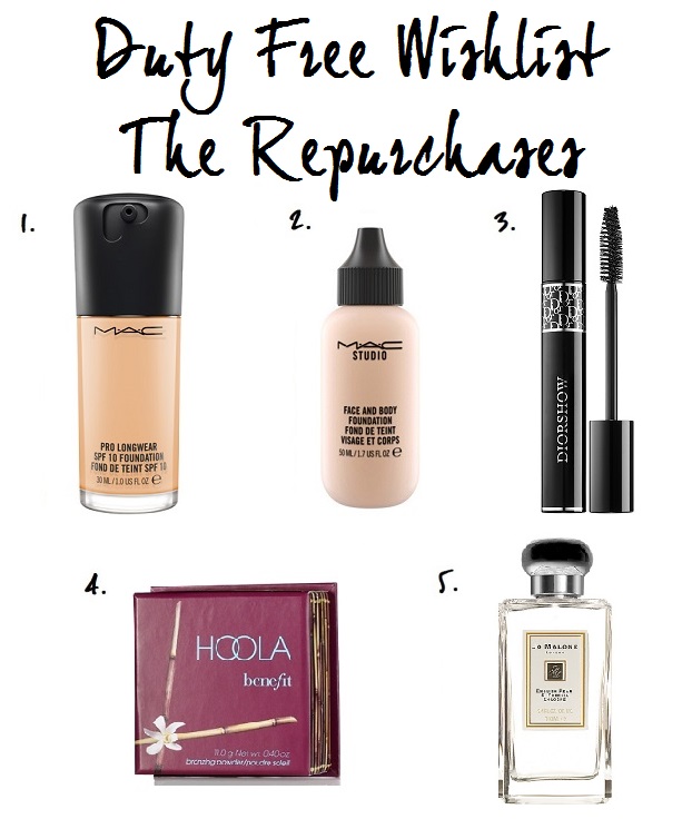 Duty Free Wishlist - The Repurchases