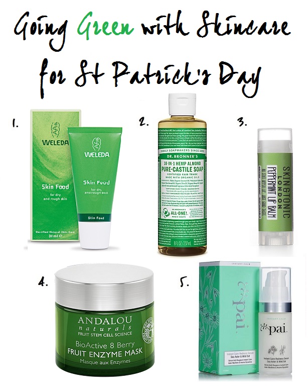 Green Skincare for St Patrick's Day