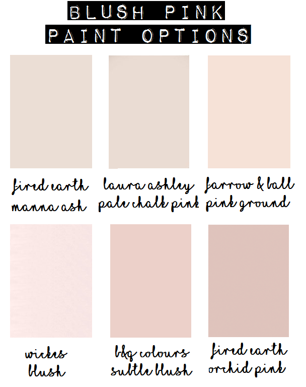Blush Pink Paint Options