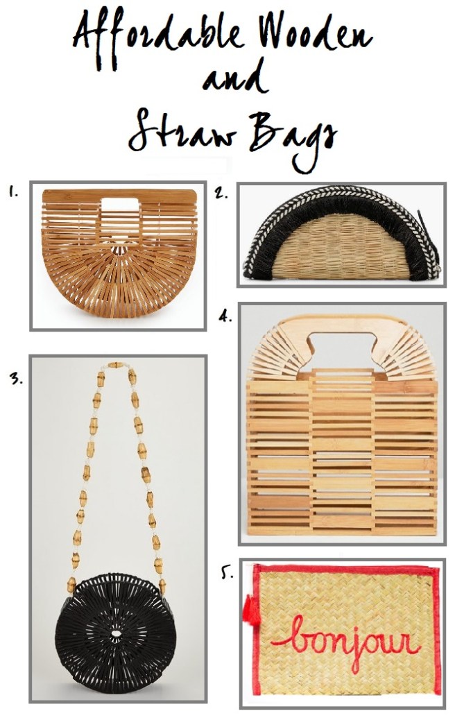 5 Affordable Wooden &amp; Straw Bags